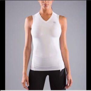Virus ECo5 Cooljade Sleeveless Compression Top in White Size XS